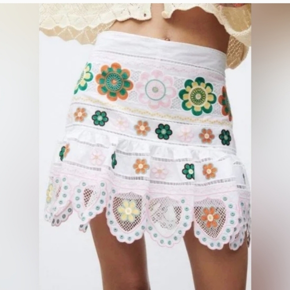 Zara Other - New Zara Embroidered Skort